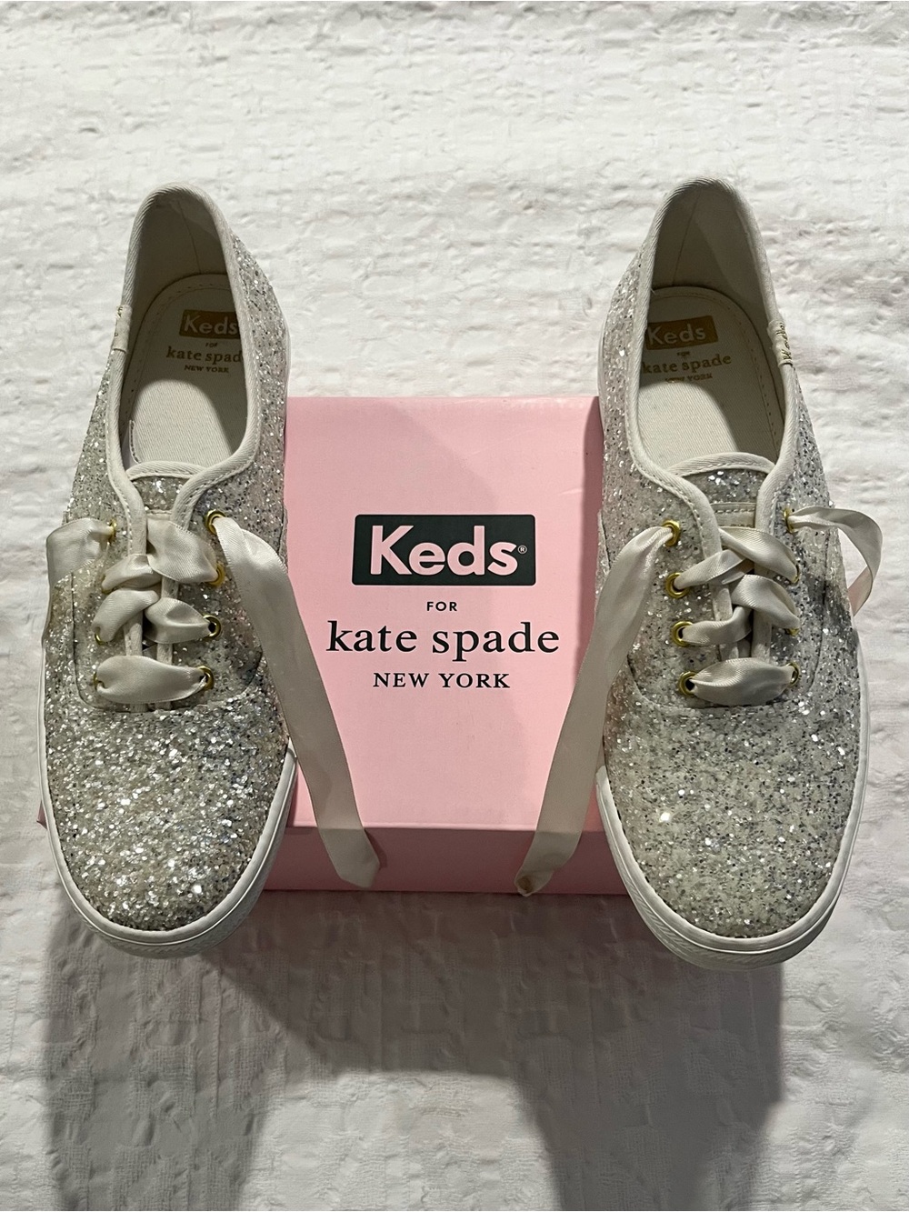 Keds for Kate Spade Glitter Lace-Up Platform Sneakers